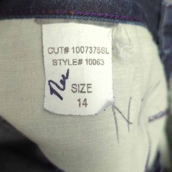 NYDJ Jeans Women's 14 Blue Marilyn Straight Lift Tuck Stretch Denim - Picture 11 of 12